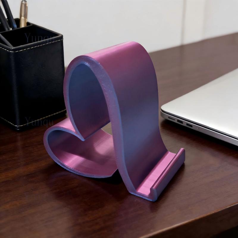 Креативная 3D-печатная универсальная подставка для мобильного телефона в форме сердца, настольное украшение для дома и офиса, подарок на день рождения, День святого Валентина