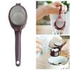 Portable Coffee Filter Spoon Reusable Plastic Brewing Tool for Grounds Loose Tea Multifunctional Tea Filter with Hanging Handle for Camping Travel