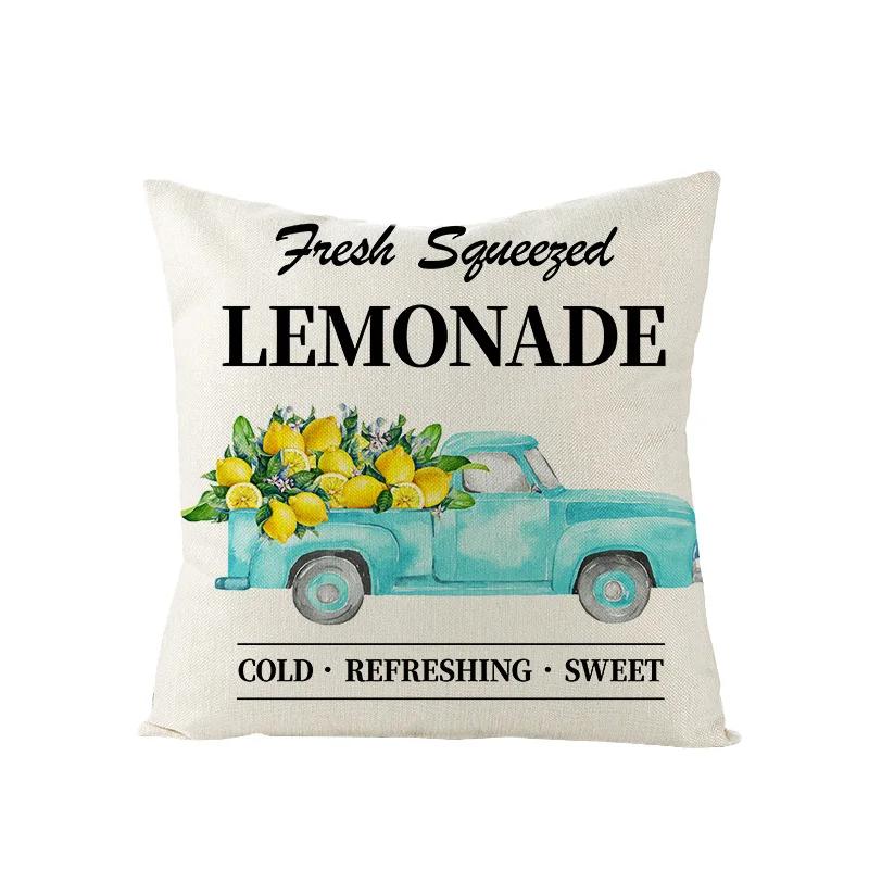 Летняя скандинавская наволочка с принтом подсолнуха, домашний декор для дивана, наволочка / чехлы для подушек, прямая поставка Hogar