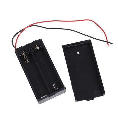 2 X Aa 3V Разъем для держателя батареи Чехол для хранения Коробка Переключатель включения/выключения со свинцовым проводом