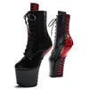 Without Boot 20CM High Pole Dance High Heels Size Sexy Front Lace Up Sexy Night Show Low Boots Heel Free YKC