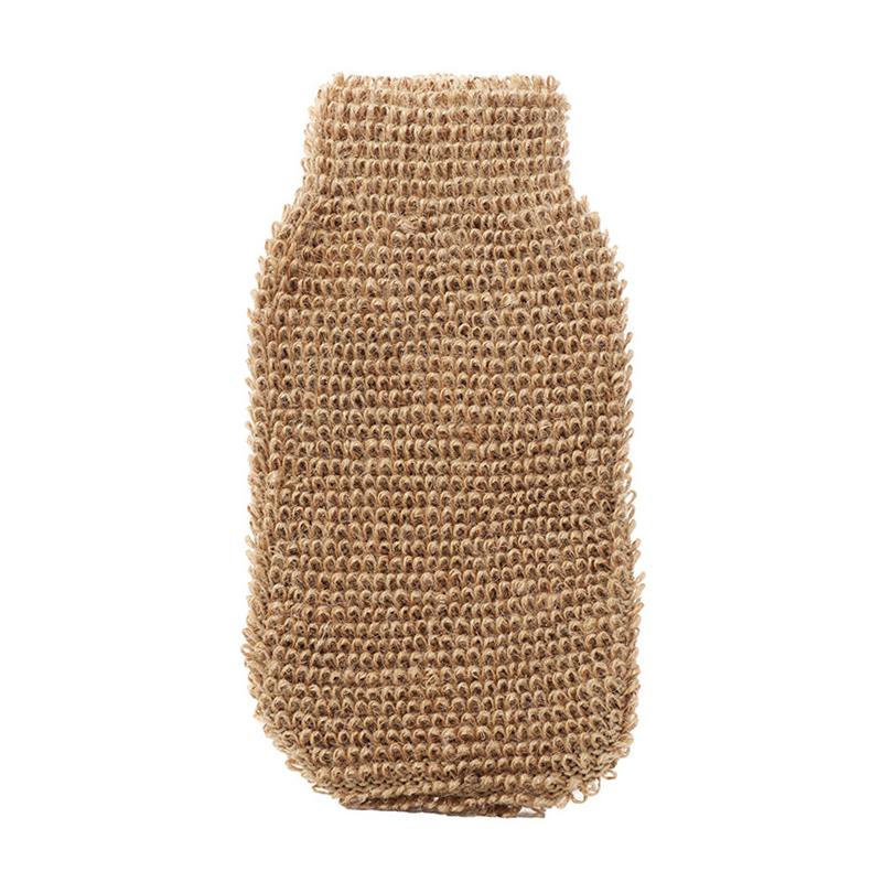 1 шт., отшелушивающие перчатки для ванны из конопли, варежки из бамбукового волокна, двусторонние перчатки для ванны