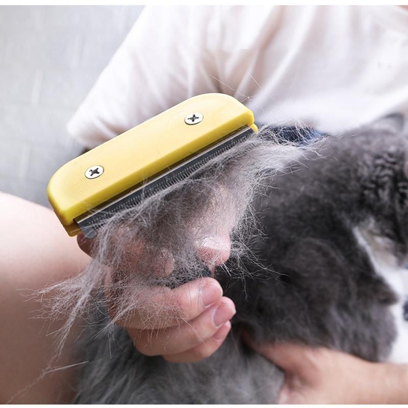 Расческа для собак/кошек, расческа для удаления волос, нож для расчесывания, щетка для удаления шерсти домашних кошек, чистящие средства для домашних животных