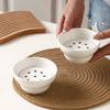 Creative Dipping Sauce Bowl Mesh Double-layer Filter Soup Bowl Hot Pot Drip Oil Bowl  Restaurant