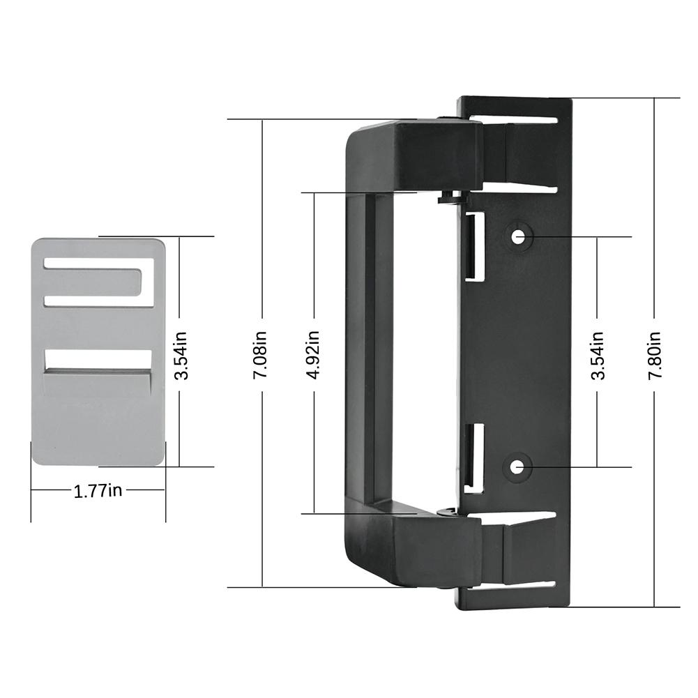 2 Pcs Refrigerator Door Latch Handle Ergonomic RV Refrigerator Door Handle Campers Refrigerator Door Pulle RV Parts Accessories