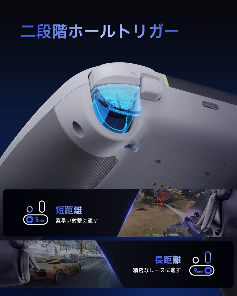 Беспроводной ПК-контроллер EasySMX X05PRO с частотой опроса 1000 Гц, RGB-подсветкой для Steam, Switch и ПК, триггеры двойного уровня, частота, подсветка, кнопки с мягким тоном,