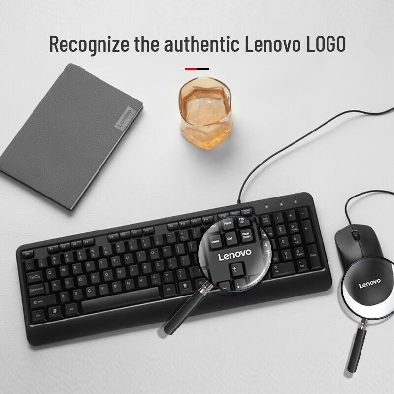 Проводной комплект клавиатуры и мыши Lenovo KM4800