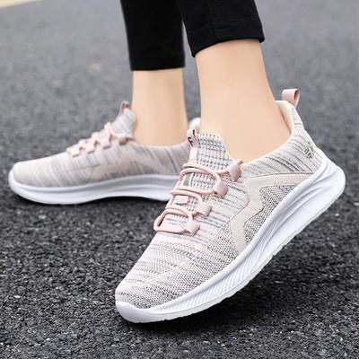 Женские кроссовки для бега, повседневные, удобные, дышащие, нескользящие, женские, легкие, вязаные, кроссовки для активного отдыха