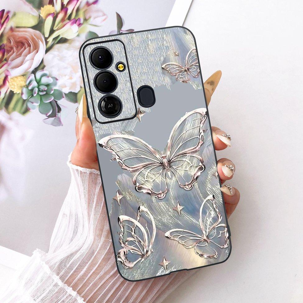Чехол для телефона Tecno Pop 6 Go Чехол BE6j Силиконовый Милый Кот Модный Забавный Расписной Корпус Для Tecno Pop 6 Go