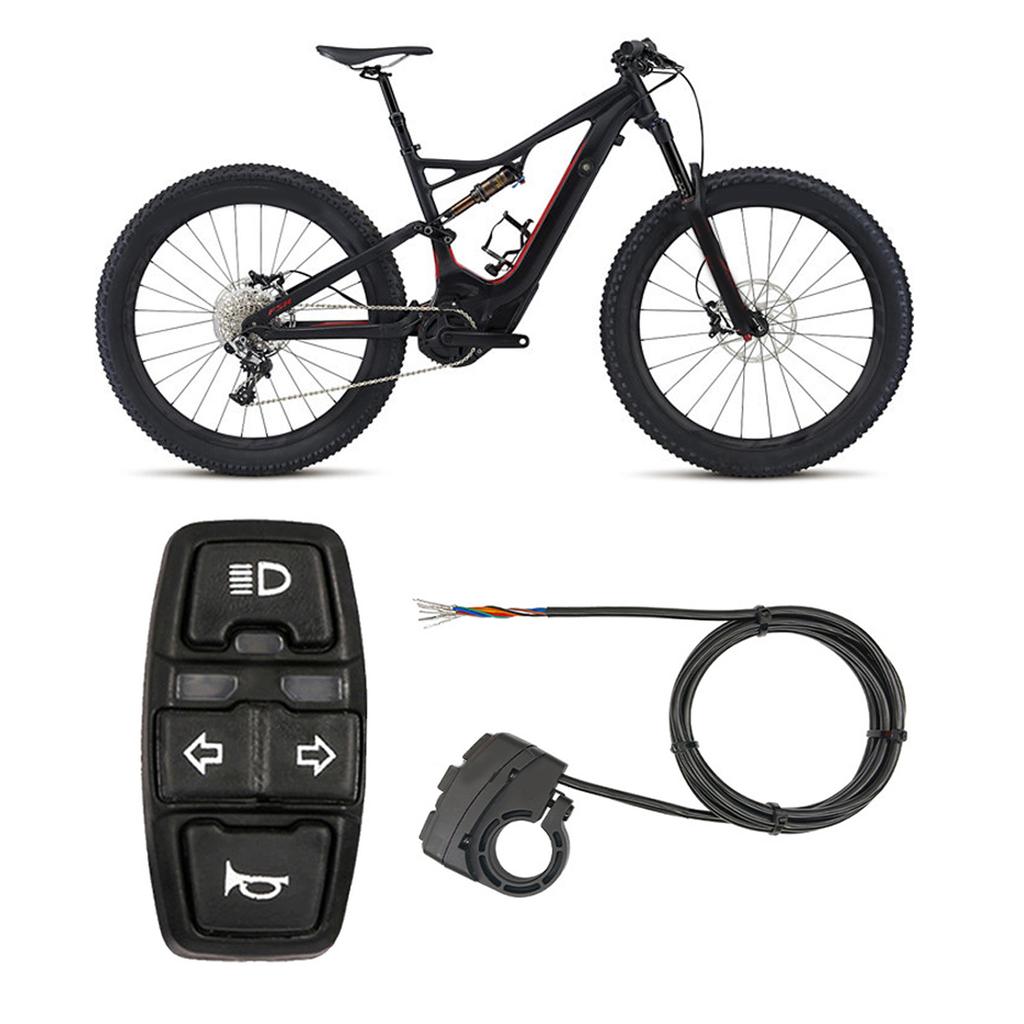 3 In 1 Electric Bike Scooter Lamps Horn Switches Motorcycles Head Light Turn Switches Signal Button for Scooter