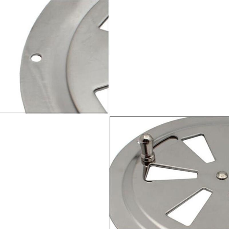 Для лодки, каравана, вентиляционная решетка, крышка из нержавеющей стали 316, круглая вентиляционная пластина с боковой ручкой