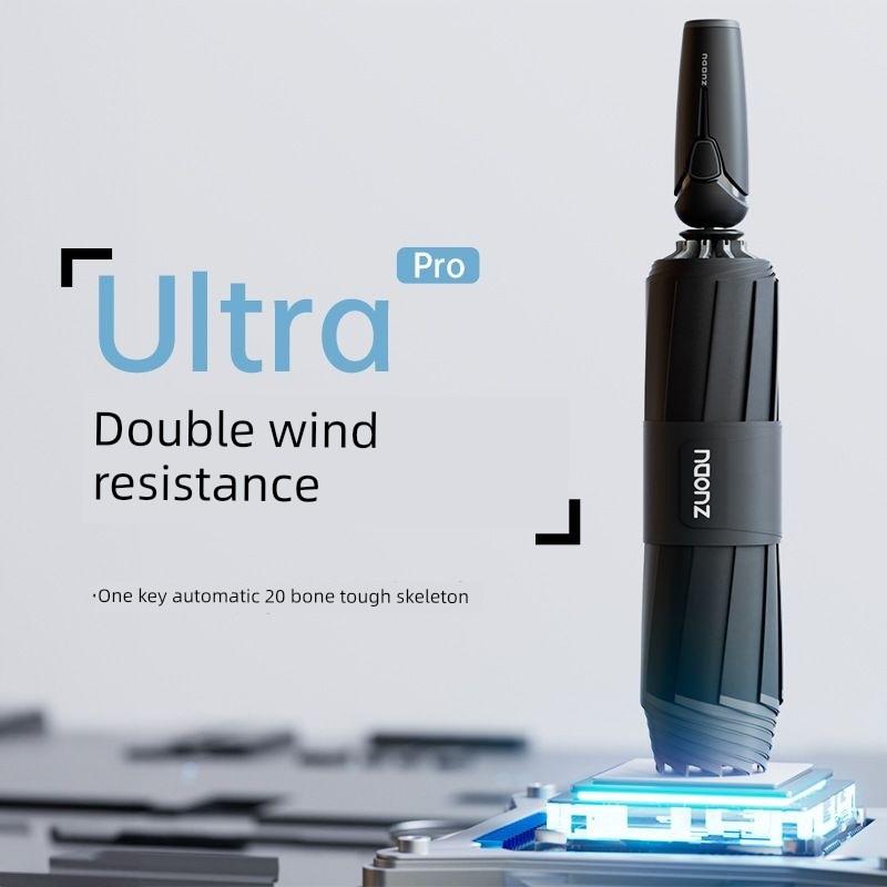 Zuodu Left High-Energy Automatic Umbrella for Men, Large Reinforced Thickened Reverse Folding Car