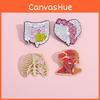 Organ Contemporary Human Design Brooch Heart And Brain Shape Stylish Pin Metal