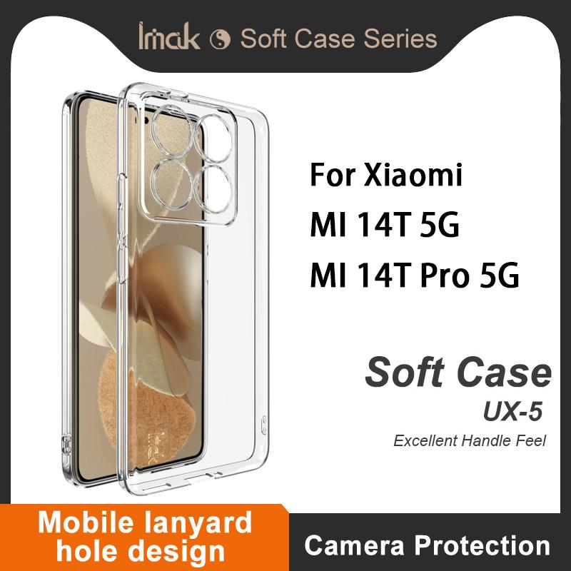 Для Xiaomi MI 14T Pro 5G чехол для телефона IMAK мягкий тонкий чехол серии UX-5