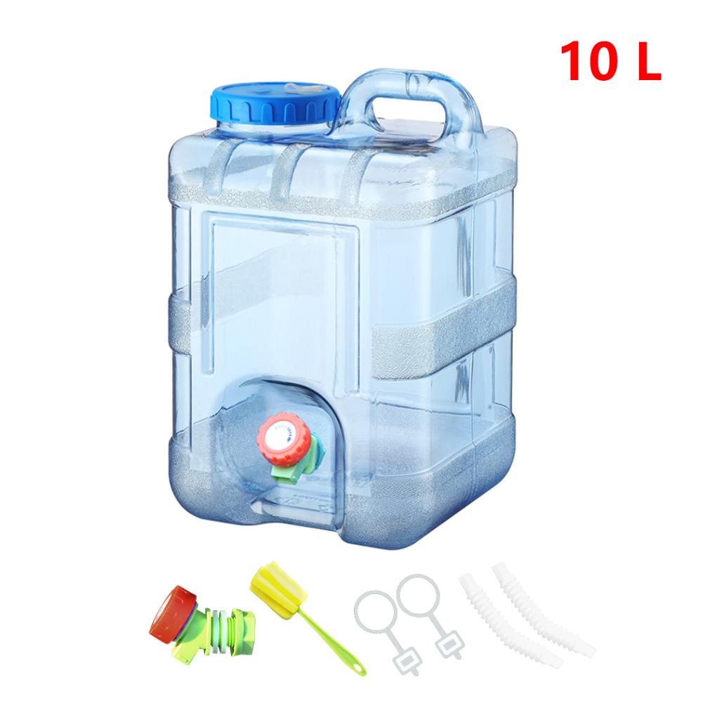 20-7.5L Large Capacity Water Container with Handle for Camping Drinking Water Storage Bucket Travel Water Canister with Faucet