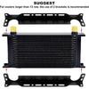EVIL ENERGY Oil Cooler Mounting Bracket Kit 330Mm / 13 Inch Aluminum Alloy Black (Only Fit For British-Style Oil Cooler)