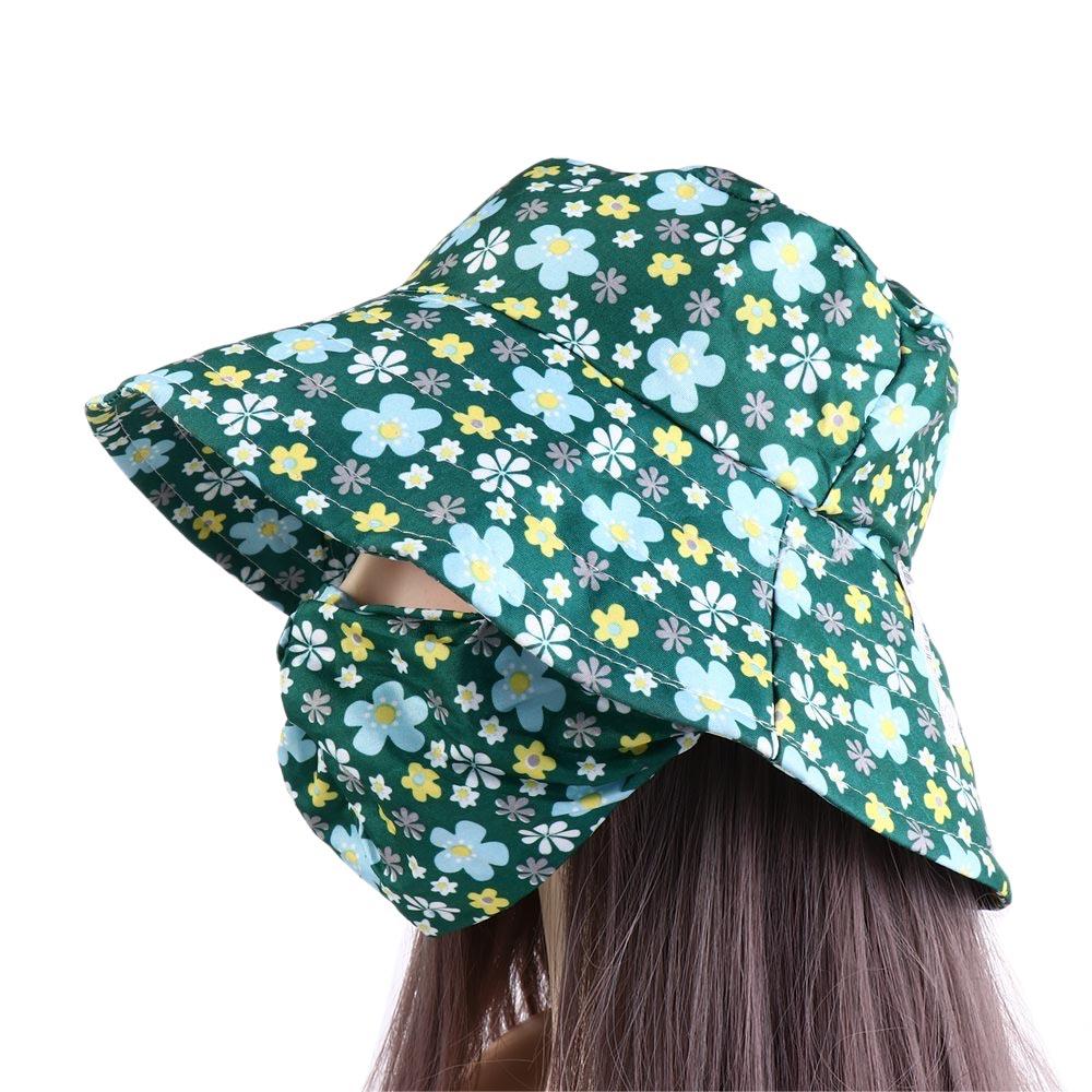Sun Protection Sunscreen Mask Face Mask Bucket Hat Lightweight Women Sun Hat Outdoor