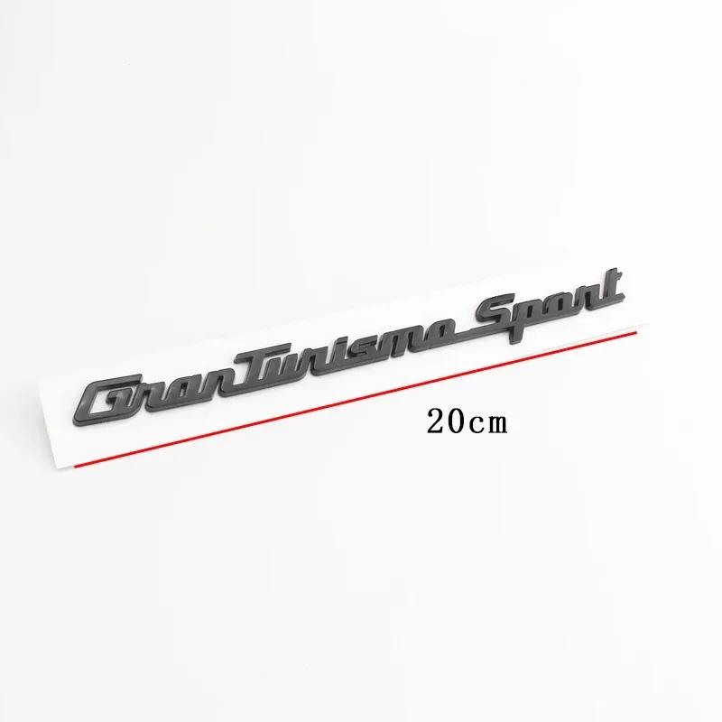 Black ABS Side Fender Emblem Rear Boot Trunk Logo Badge Sticker Decals For Maserati GTS Ghibli Gransport Granlusso Quattroporte
