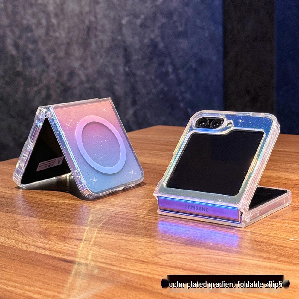 Магнитный чехол с цветным покрытием для Samsung Z Flip 5/6/7 - Чехол для складного экрана