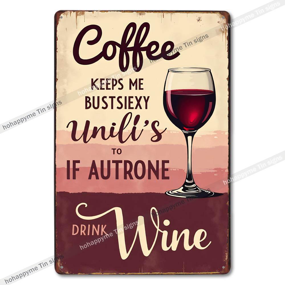 Retro Coffee Metal Tin Sign Vintage Wall Art Decor Grinder Decorative Kitchen Dining Room Home Decor Gift Idea
