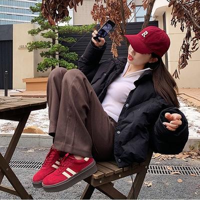 Виноградный мамин Майяр ретро немецкие тренировочные туфли женские натуральная кожа 2025 весна новинка на толстой подошве увеличивающие рост спортивно-повседневные туфли женские