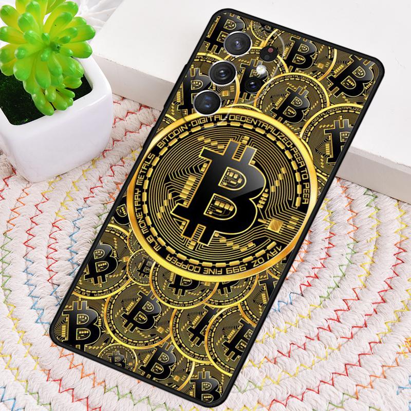 Мягкий чехол для телефона Bitcoin BTC для Samsung Galaxy note 10 pro S26 Ultra S23 S24 FE S25 S21 S22 PLUS ударопрочный