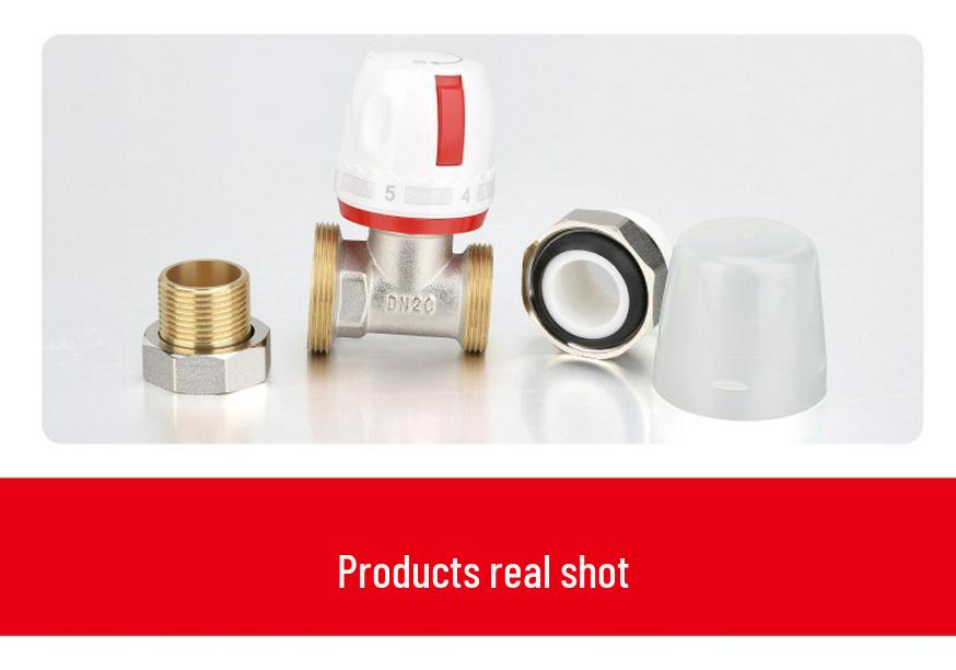 Brass DN20 Manual Thermostatic Valve for Radiator Floor Heating
