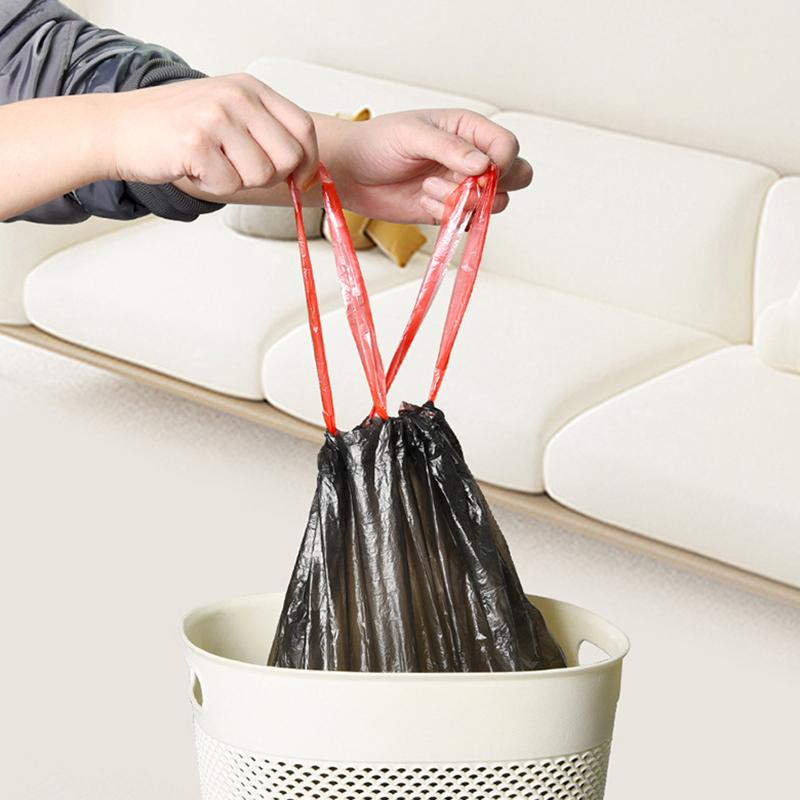 Handheld Closed Thicken Trash Bags Household Disposable Trash Pouch Kitchen Cleaning Waste Bag Waterproof Storage