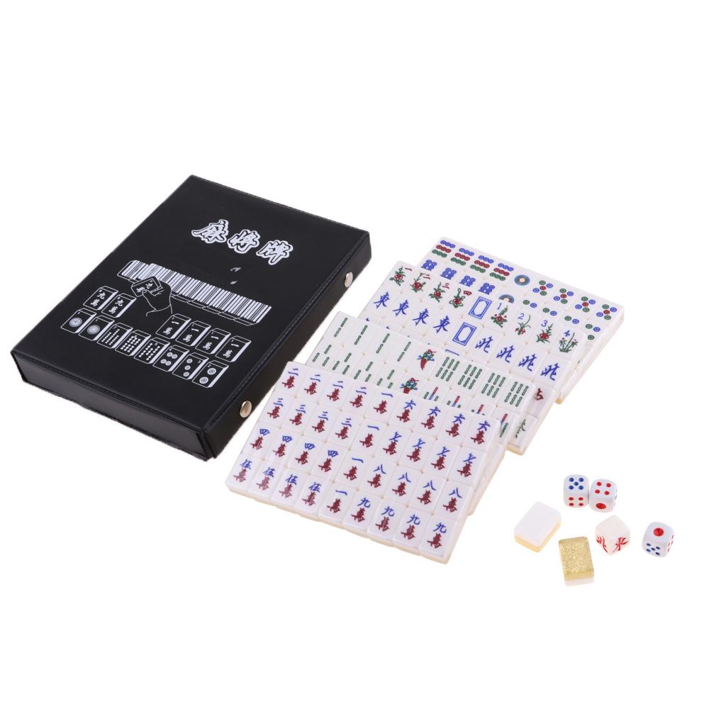 Китайский Маджонг Акриловые Фишки Мини-Набор Маджонга Портативная Настольная Игра Маджонг для Семейной Вечеринки Подарки