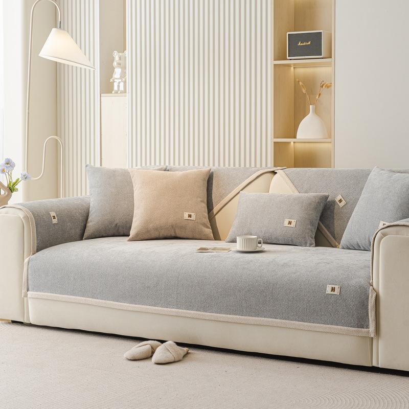 Chenier Sofa Cushion Four Seasons Universal Fabric Non-Slip Leather Sofa Simple Fashion Seat Cushion Non-Slip Cushion
