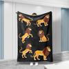 A Comfortable Cartoon Lion Theme Patterned Flannel Blanket, Soft High-Definition Digital Print, Suitable for All Seasons, Made