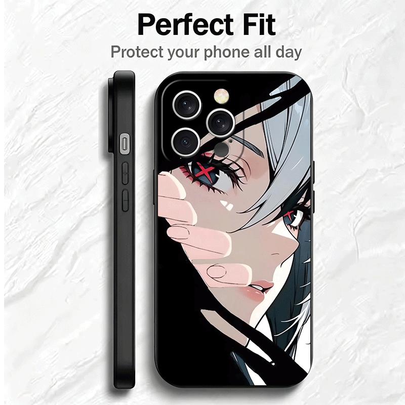 Genshin Impact Арлекино Мягкий чехол для телефона для iPhone 16 16E 17 Air 15 Pro Max 14 Plus 13 Mini 11 12 7 Черная задняя крышка