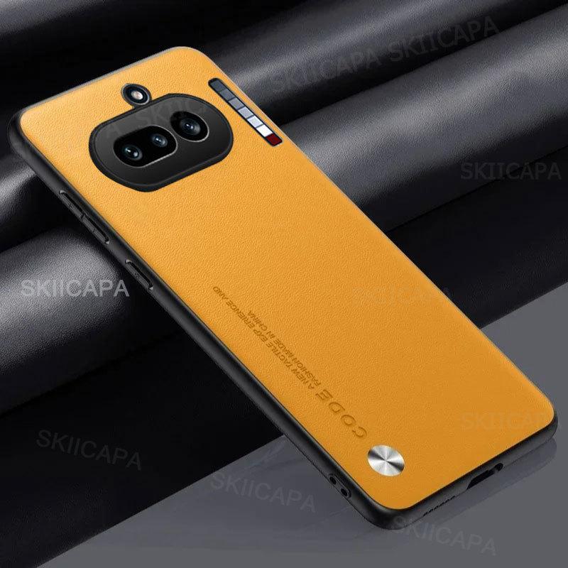 Роскошный однотонный чехол из силикона и ПУ кожи для Nothing Phone 4A, защита камеры, модный ударопрочный бампер для Nothing Phone 4A Pro