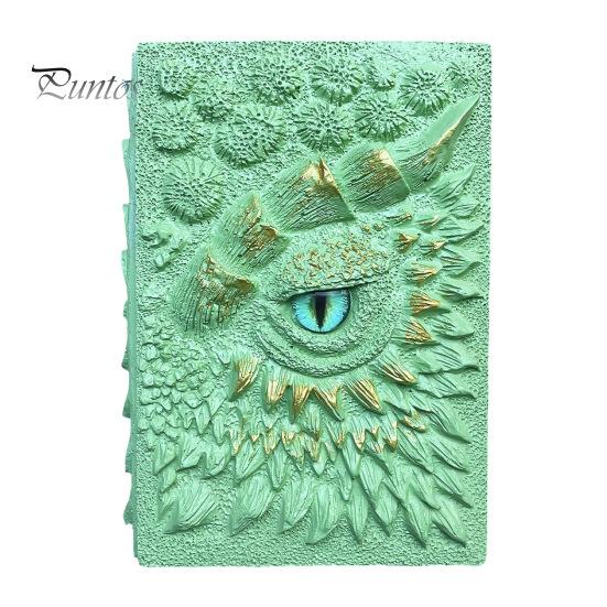 3D Dragon Eye Journal Твердый переплет из смолы Винтажный тисненый Devil Eye Дорожный блокнот Скетчбук Блокнот Дневник Коллекция Любителей Драконов Подарок