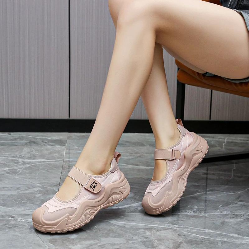 Мода 2025 Лето Новые Женские Повседневные Противоскользящие Низкие Слипоны Модные Кроссовки Модные Удобные Балетки на Низком Каблуке Zapatos Mujer