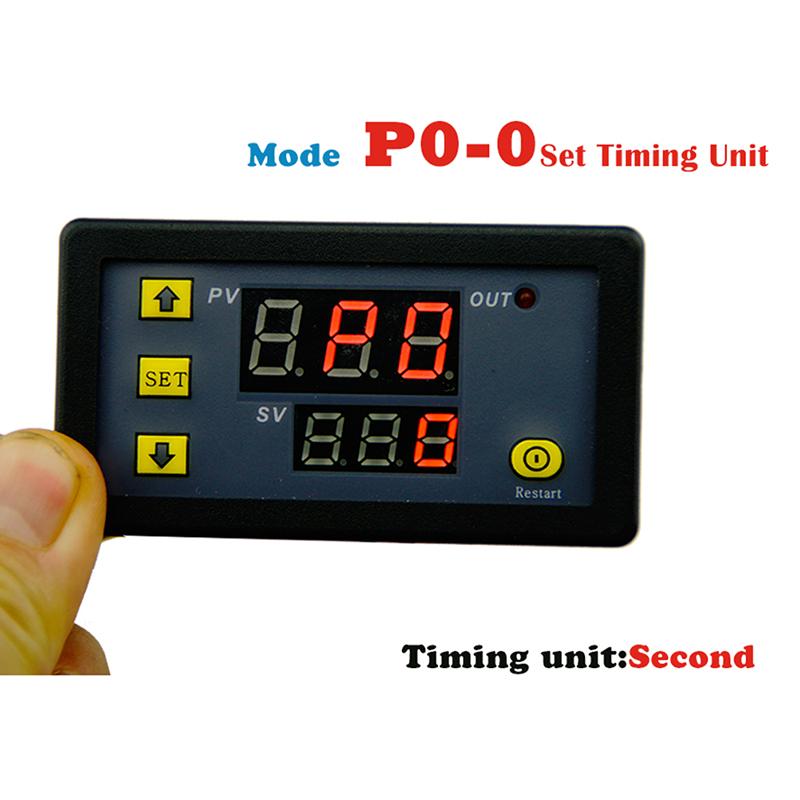 DC 12V 20A цифровой дисплей реле задержки времени циклический модуль 0-999H