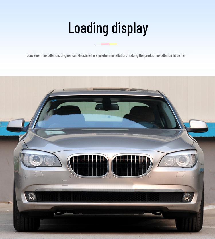 Хромированная накладка на передний бампер Manshi для BMW F02: Подходит для 730Li, 740Li, 750Li