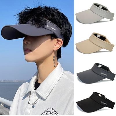 Длинные поля Ice Silk Sun Hats Мужские и женские Пустой верх Бейсболка Солнцезащитные козырьки Защита от ультрафиолета На открытом воздухе Верховая езда Бег Спортивные очки