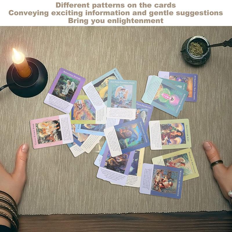 Карты «Ангелы изобилия» Oracle, полная английская 44-карточная колода Таро, загадочное гадание, семейная вечеринка, настольная игра