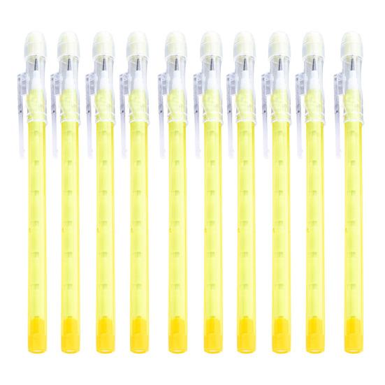 10 шт. прозрачных карандашей, не требующих заточки, складные многоточечные пластиковые карандаши с ластиками для школьного и офисного рисования