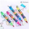 2pcs Fun Creative Educational Painting Childrens Graffiti Pen Stationery 20 Colors Painting Toy Crayons Baby