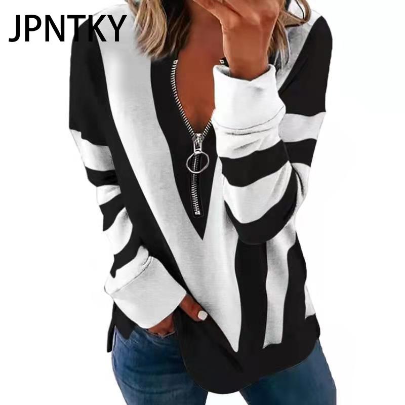 JPNTKY Women's Fashion Casual Long Sleeve Hooded Hoodies & Sweatshirts