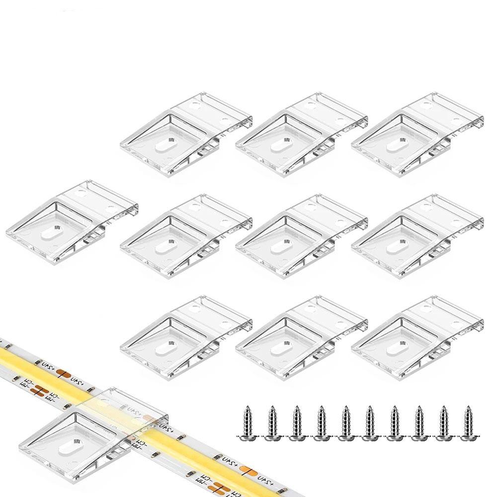 Зажим для светодиодной ленты 10 мм PCB Зажим для светодиодной ленты WS2812B WS2811 5050 Зажим для фиксации светодиодной ленты