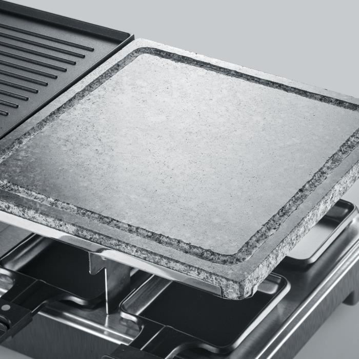 Аппарат для раклета SEVERIN - RG2376 - До 8 человек - Натуральный камень для приготовления и реверсивная пластина - 1400 Вт