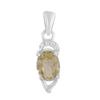 Silver Pendant with Nano 1.15ct Citrine, Cubic Zirkonia (2122845)