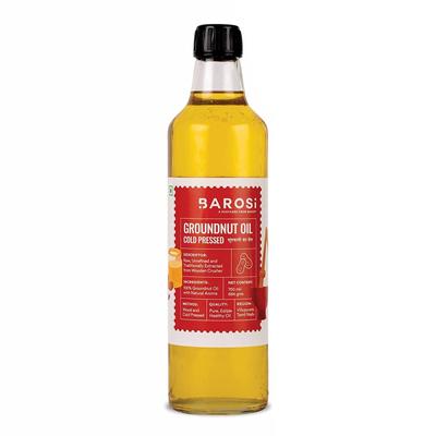 Арахисовое масло холодного отжима (750 мл), Cold Pressed Groundnut Oil,  Barosi