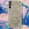 Vintage The M-Marauders Map Phone Case For Samsung S30,S25,S24,S23,S21,S22,S20,S10,5G,FE,lite,PIus,Ultra Transparent Cover