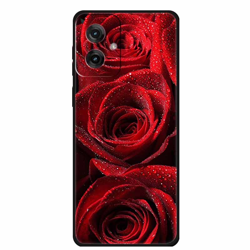 Для Motorola Moto G55 5G Чехол Роскошный ТПУ Мягкий Силикон Задняя Крышка Чехлы для Телефона для MotoG55 Защитный Ударопрочный Цветные Fundas