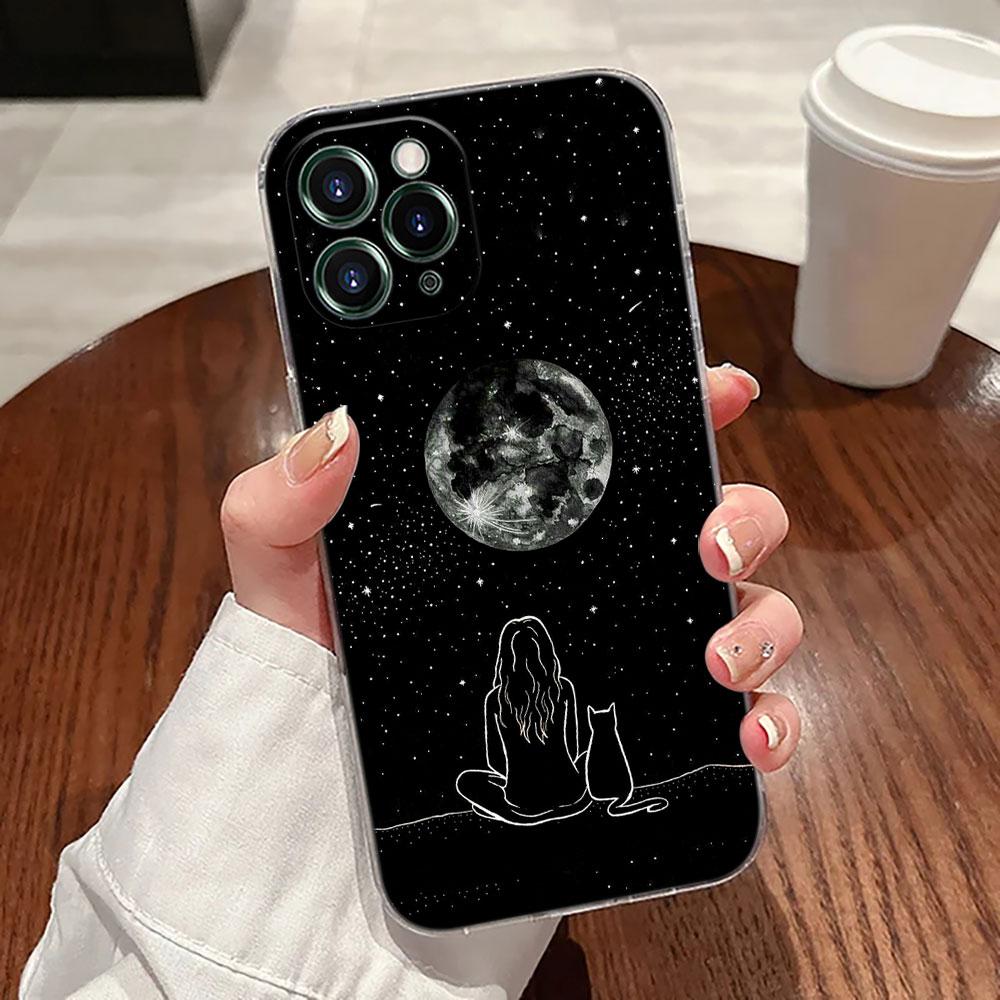 Милый кот Привет Чехол Для Apple iPhone 17 16 15 14 13 12 11 Pro Max 16 Plus 16E 17Air 17Pro Чехол для телефона Силиконовый Funda Черные коты