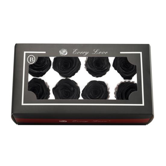 8 шт., вечные цветы розы, яркие цвета, естественный вид, вечное цветение, консервированный цветок ручной работы, украшение в виде розы